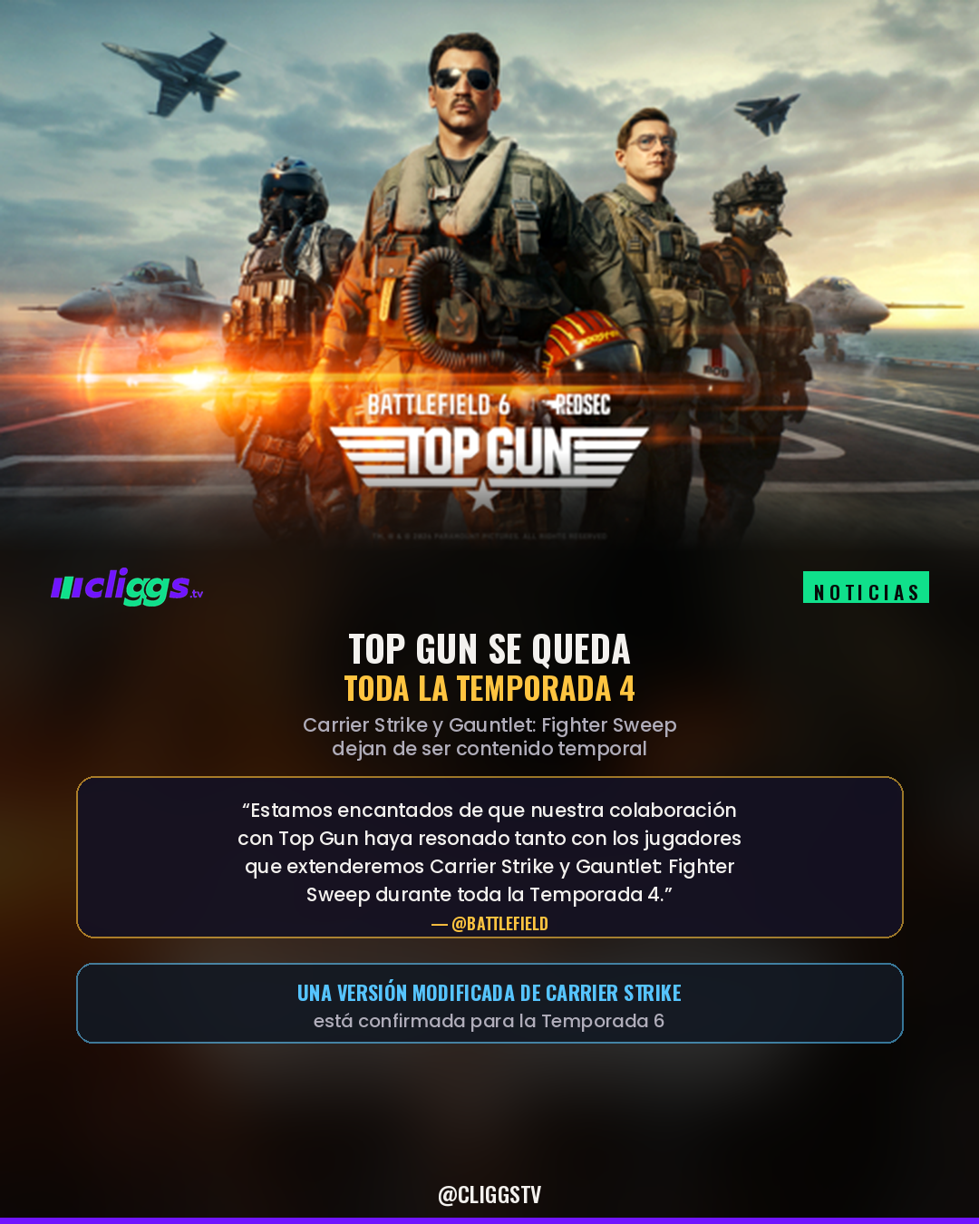 Top Gun stays for all of Season 4
