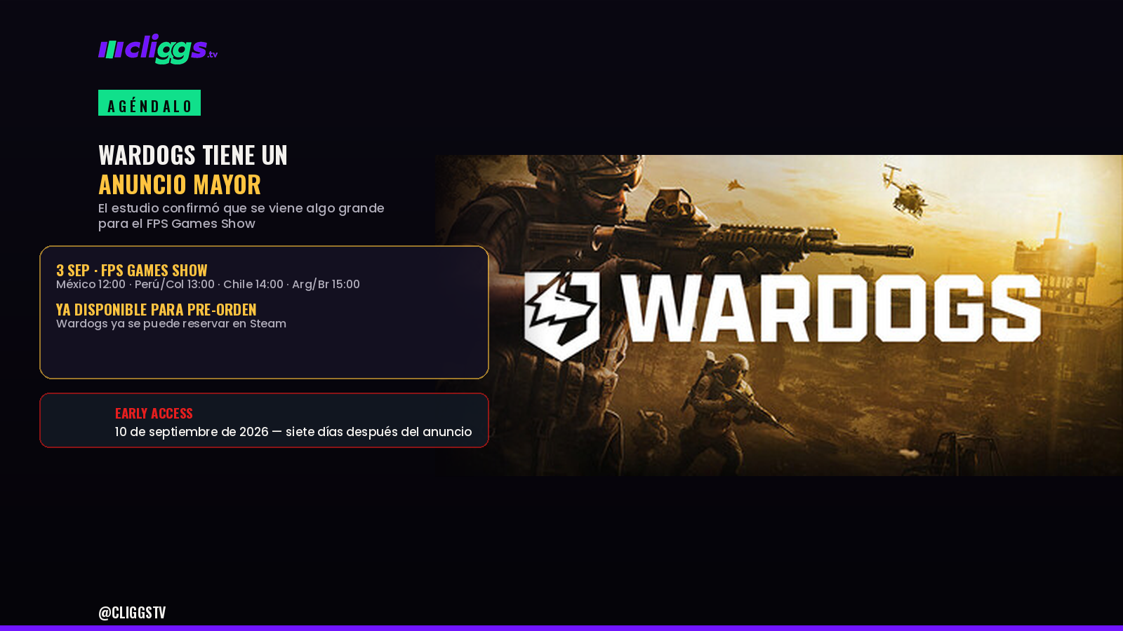 WARDOGS Has a Major Announcement for the FPS Games Show