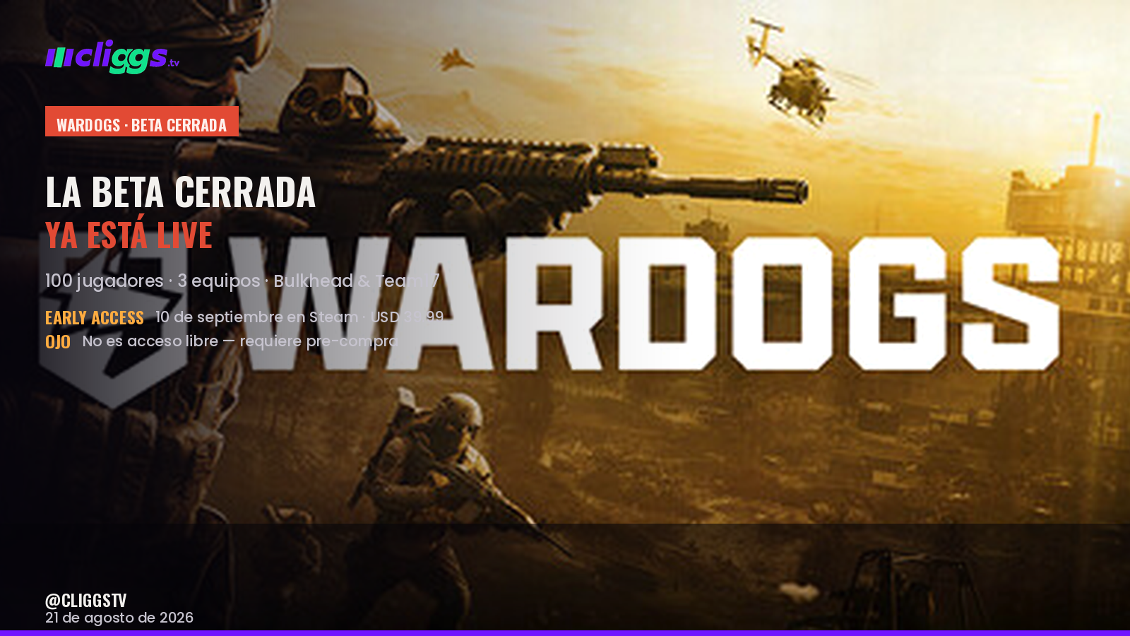 WARDOGS: The Closed Beta Is Live
