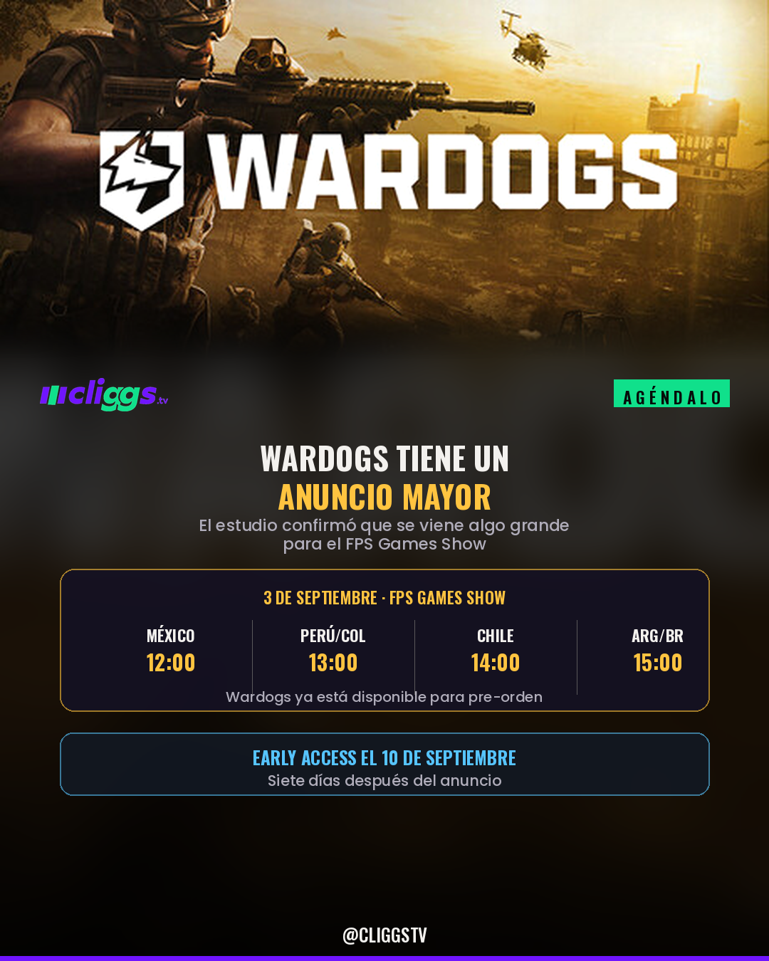 WARDOGS has a major announcement