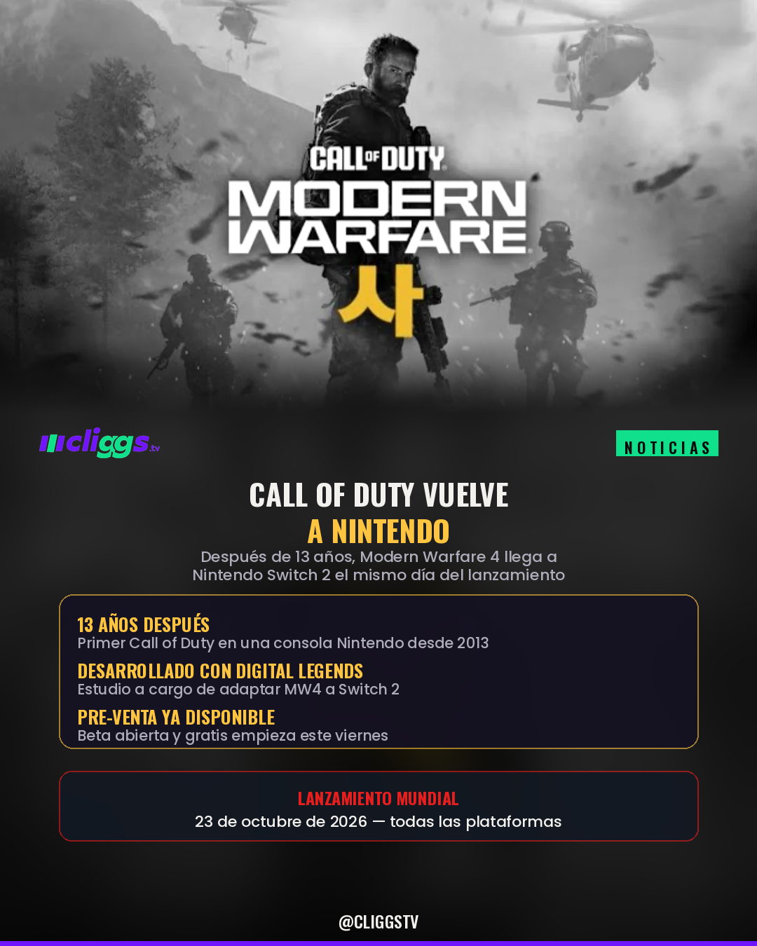 Call of Duty returns to Nintendo