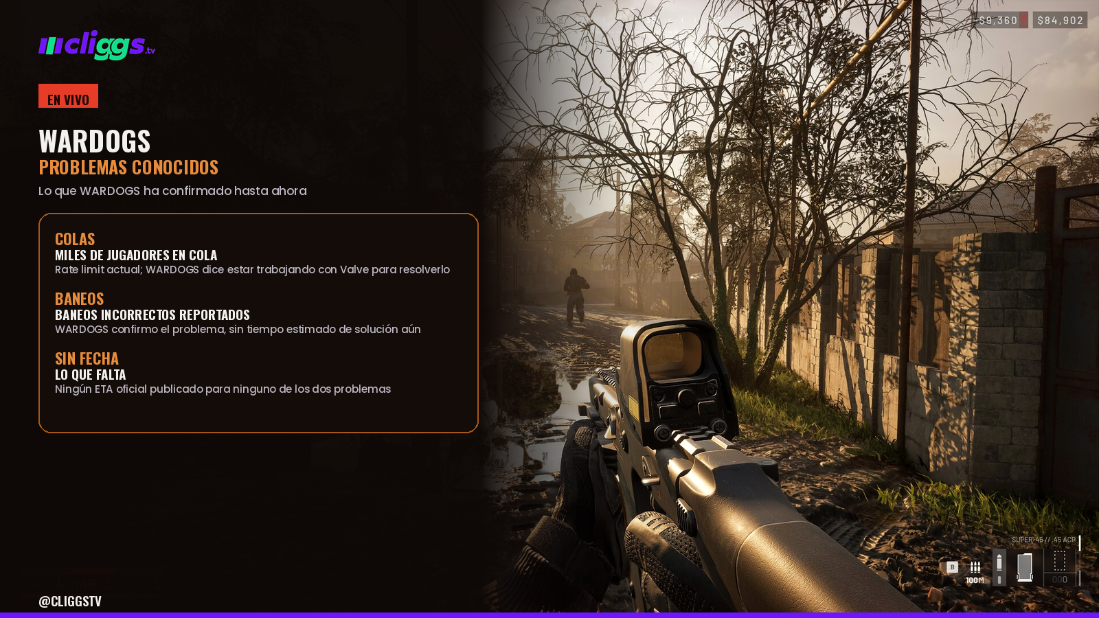 WARDOGS: Known Issues After Launch