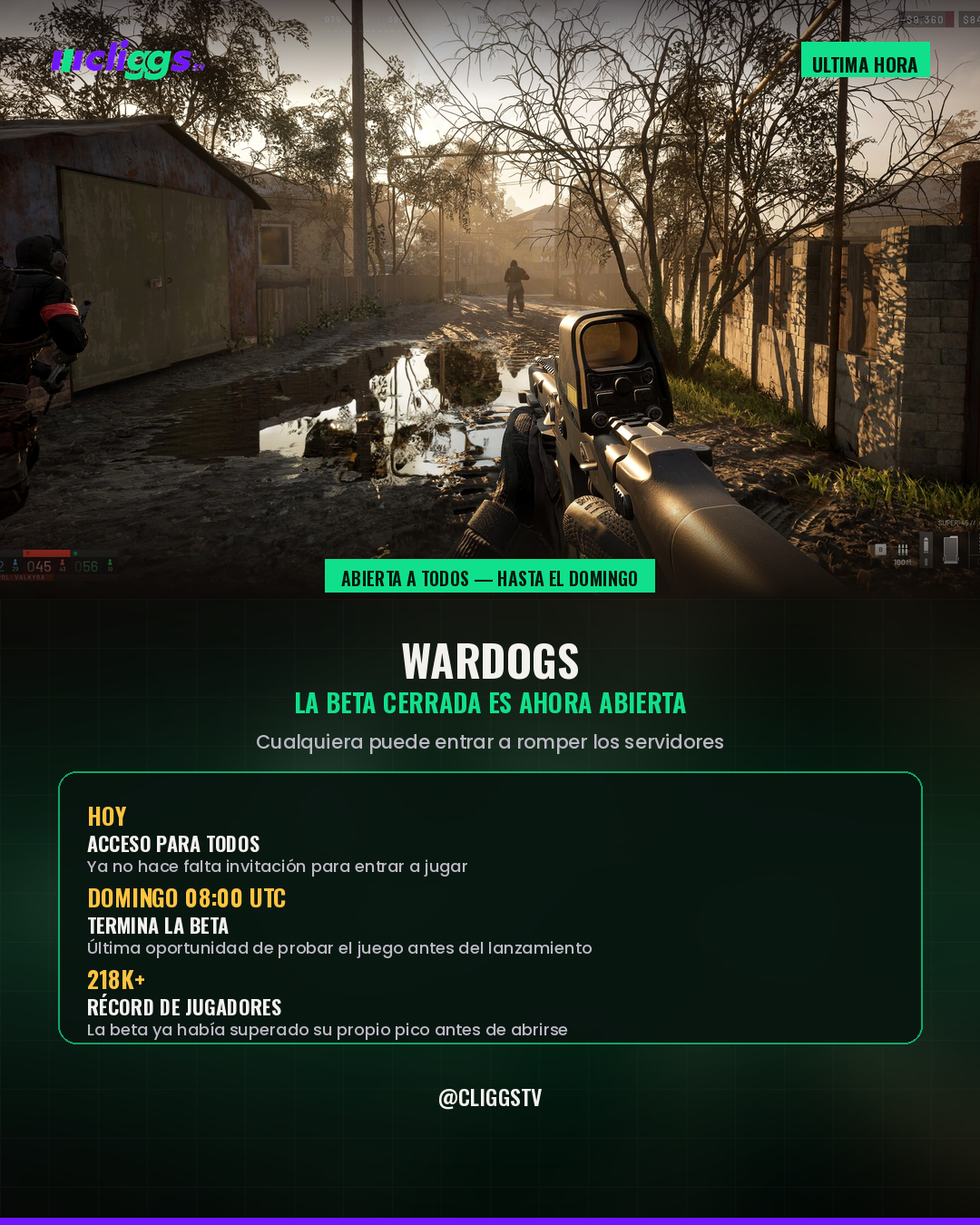 WARDOGS: the closed beta is now open