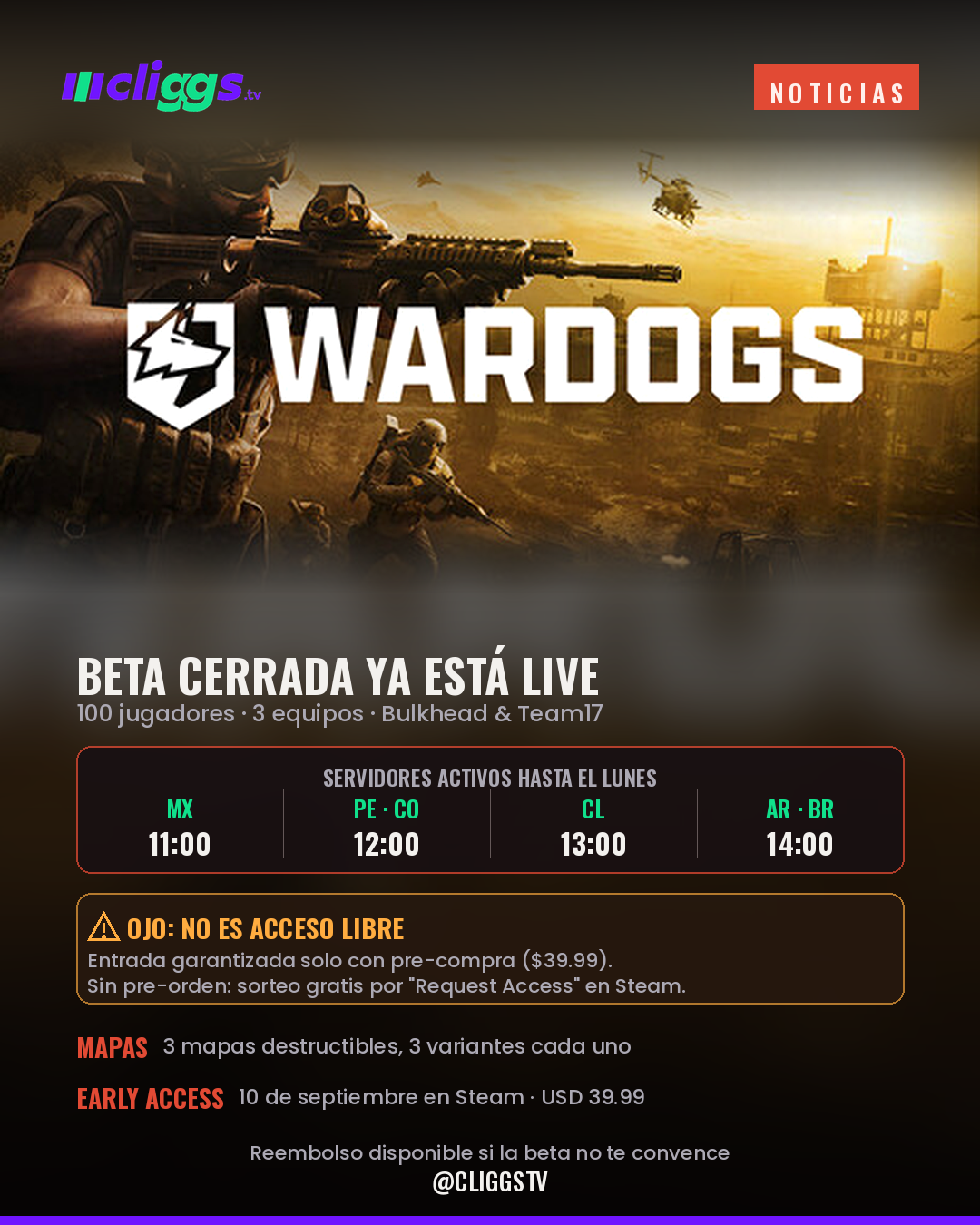 WARDOGS: the closed beta is live