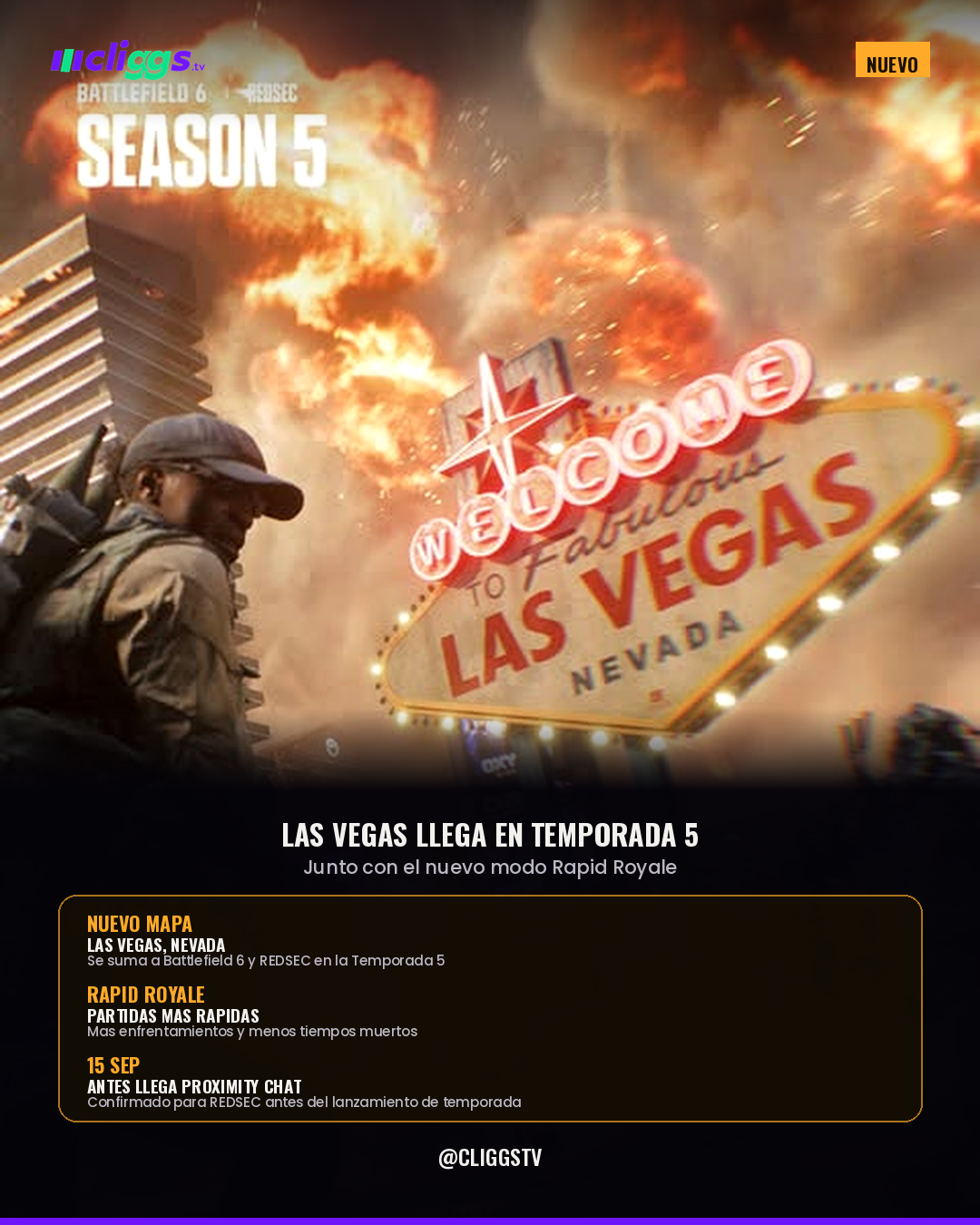 Battlefield 6 Season 5 — Las Vegas and Rapid Royale