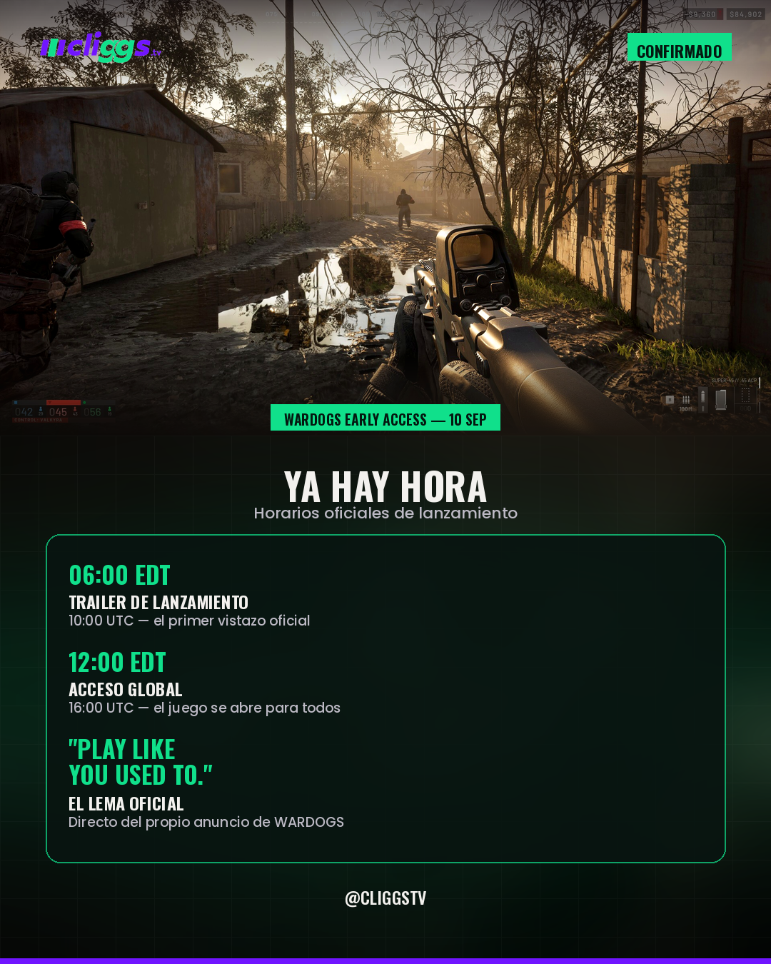 WARDOGS: the times are set